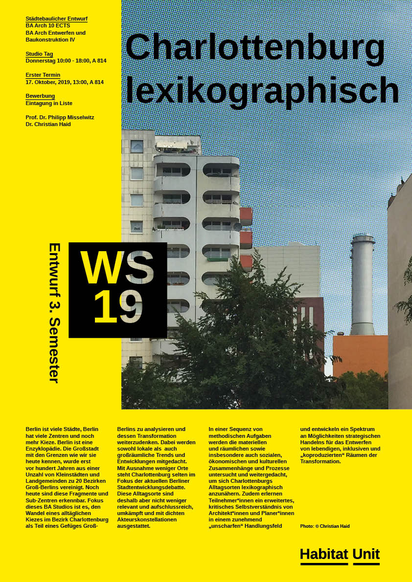 Poster Charlottenburg lexikographisch WS19/20