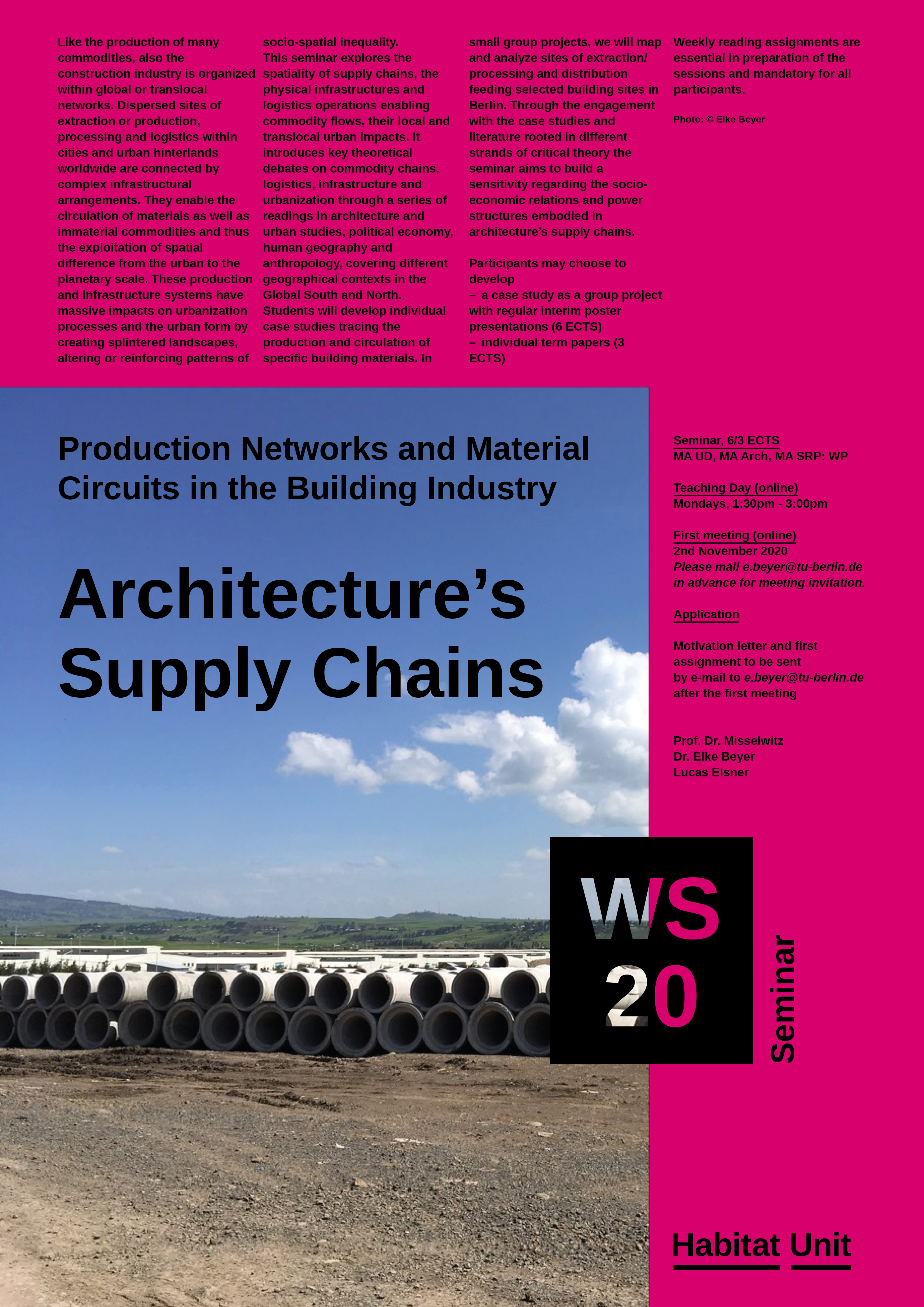 Architectures Supply Chains Poster