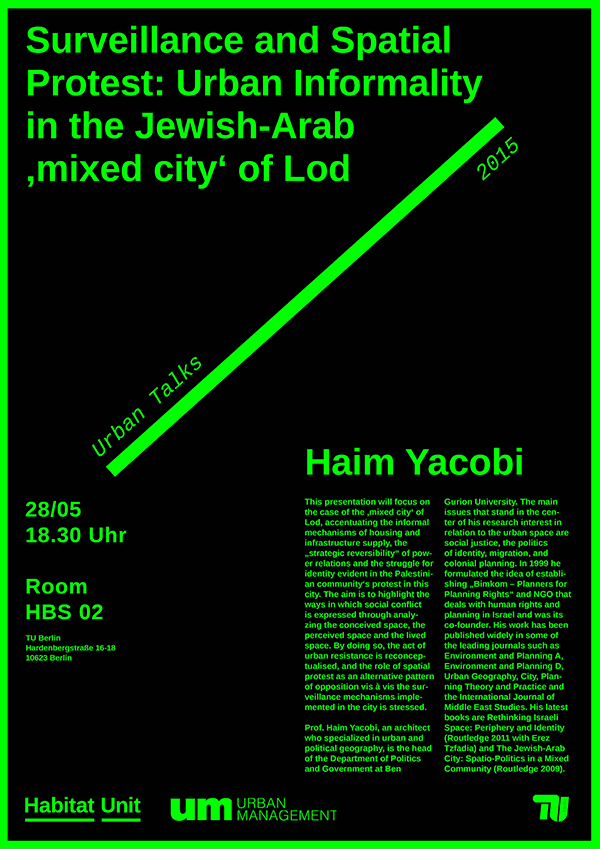 Urban Talk - Haim Yacobi WEB