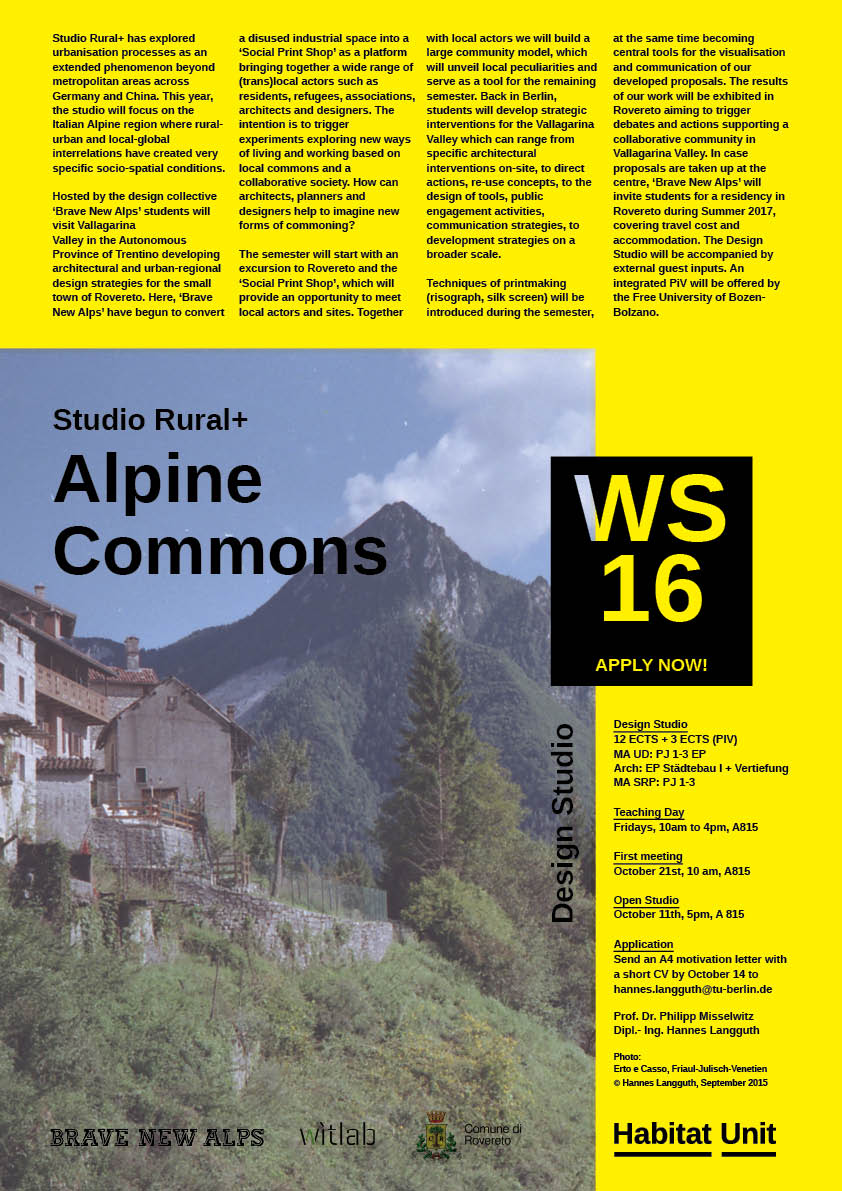 WS 1617_Studio Rural+ Alpine Commons_Poster Web
