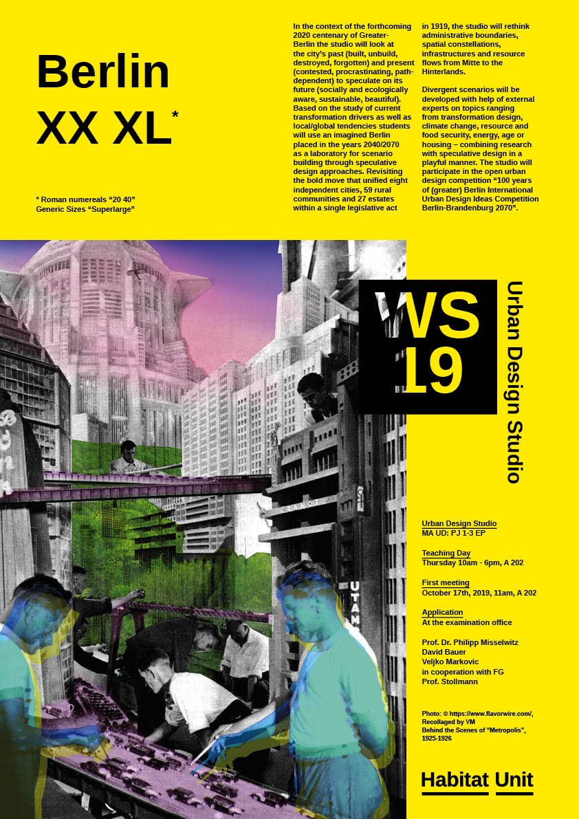Poster Berlin XX XL WS19/20