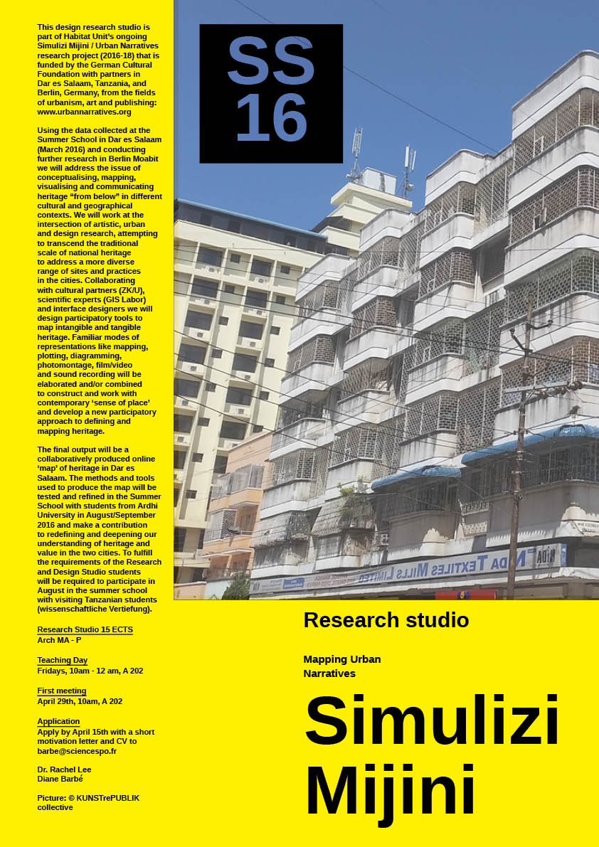 SS 2016 - Simulizi Mijini- Poster