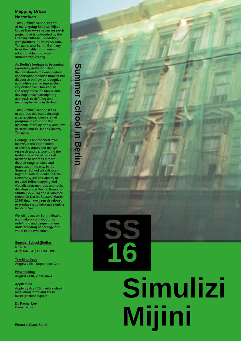 SS 2016 - Simulizi Mijini Summer School in Berlin - Poster