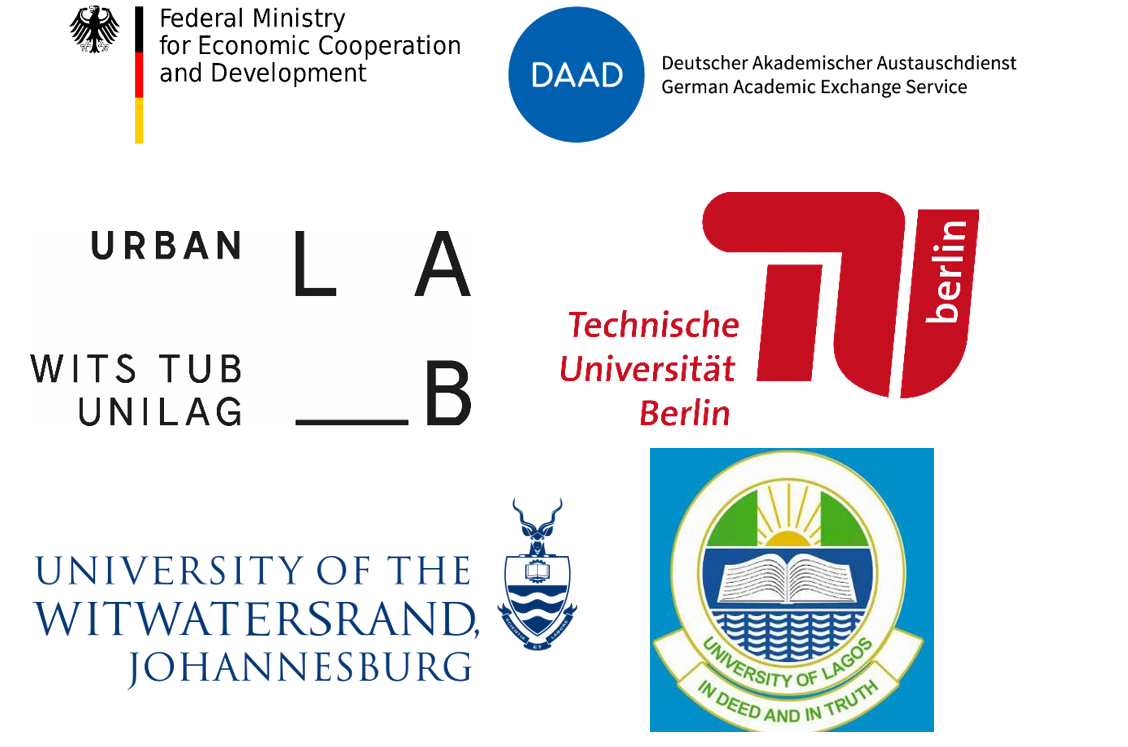 UNILAG-WITS-TUB Urban Lab Logos