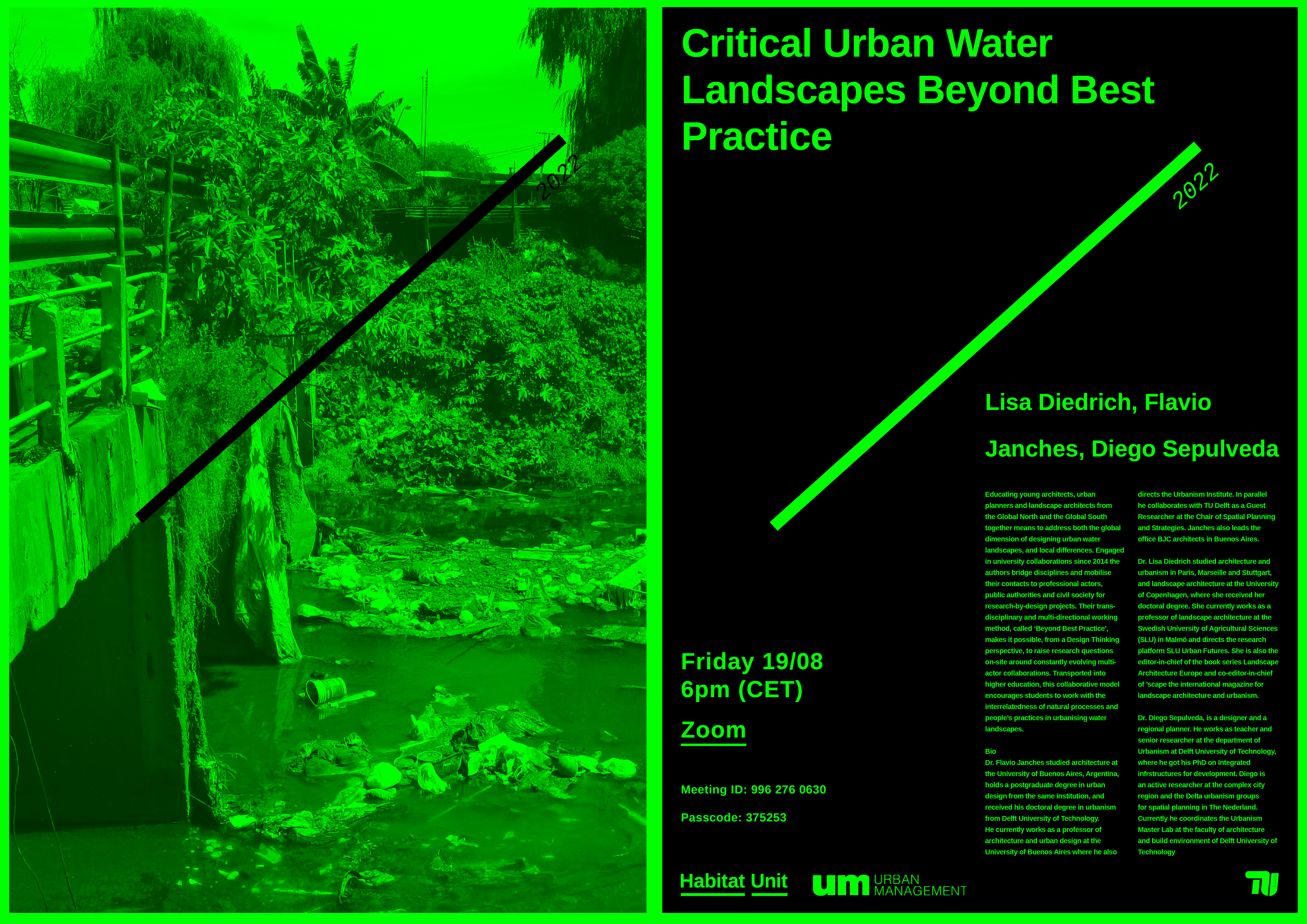 Urban Talk #41 Critical Urban Water Landscapes