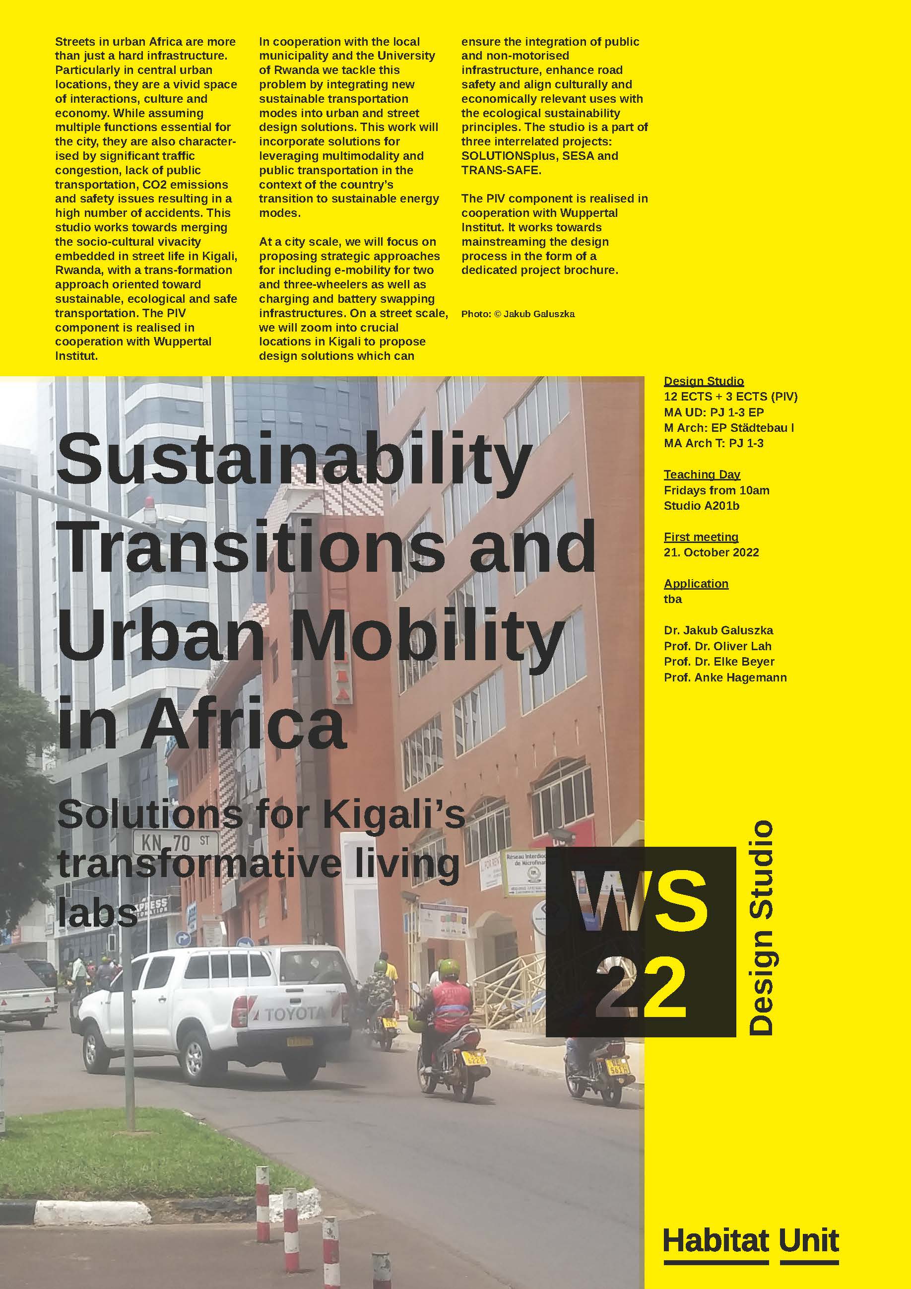 Sustainability Transitions and Urban Mobility poster