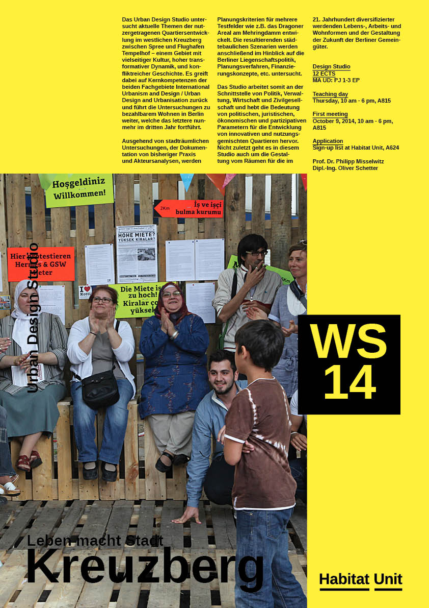 WS 1415- Leben macht Stadt poster