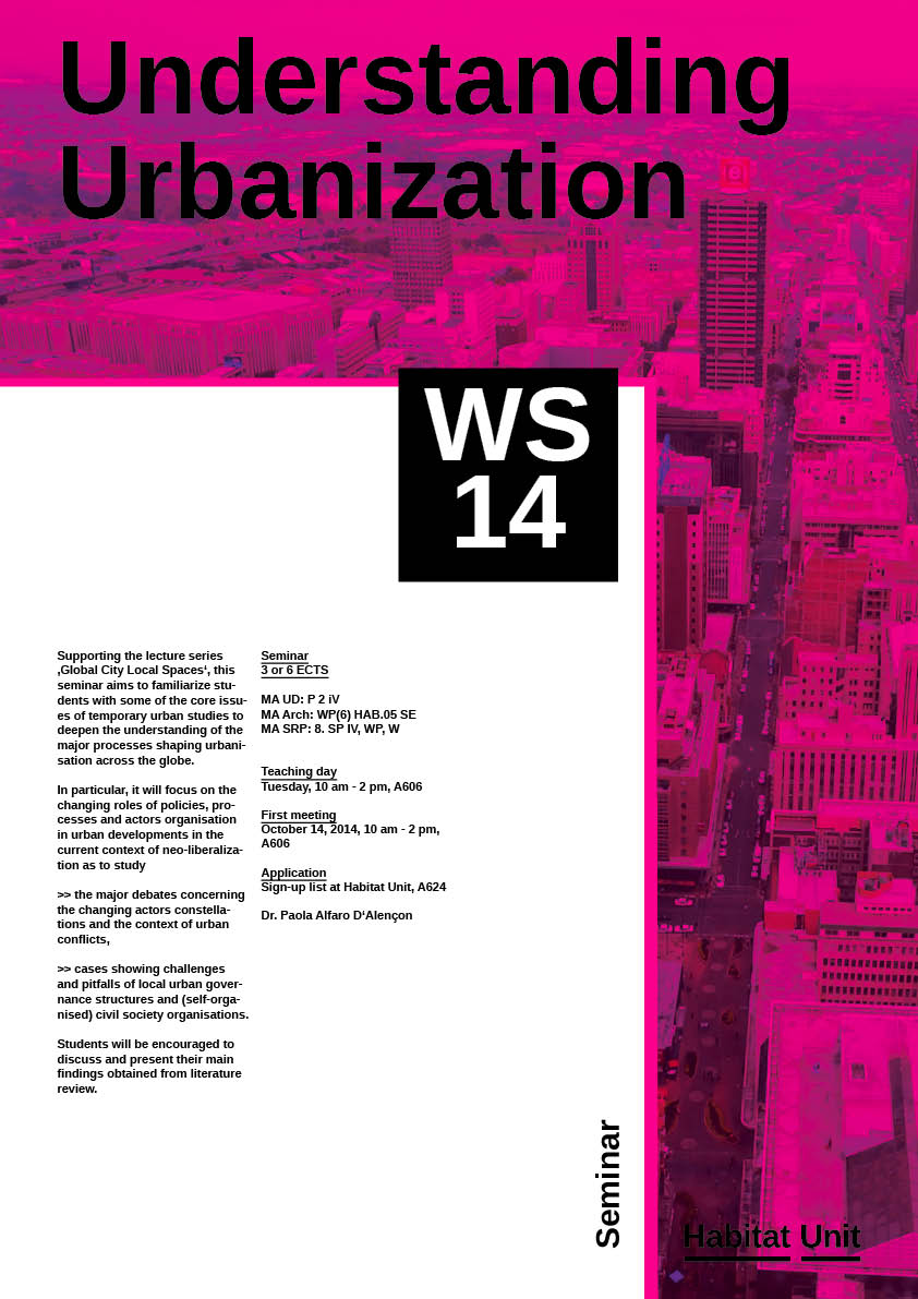 WS 1415 -Understanding urbanization- Poster
