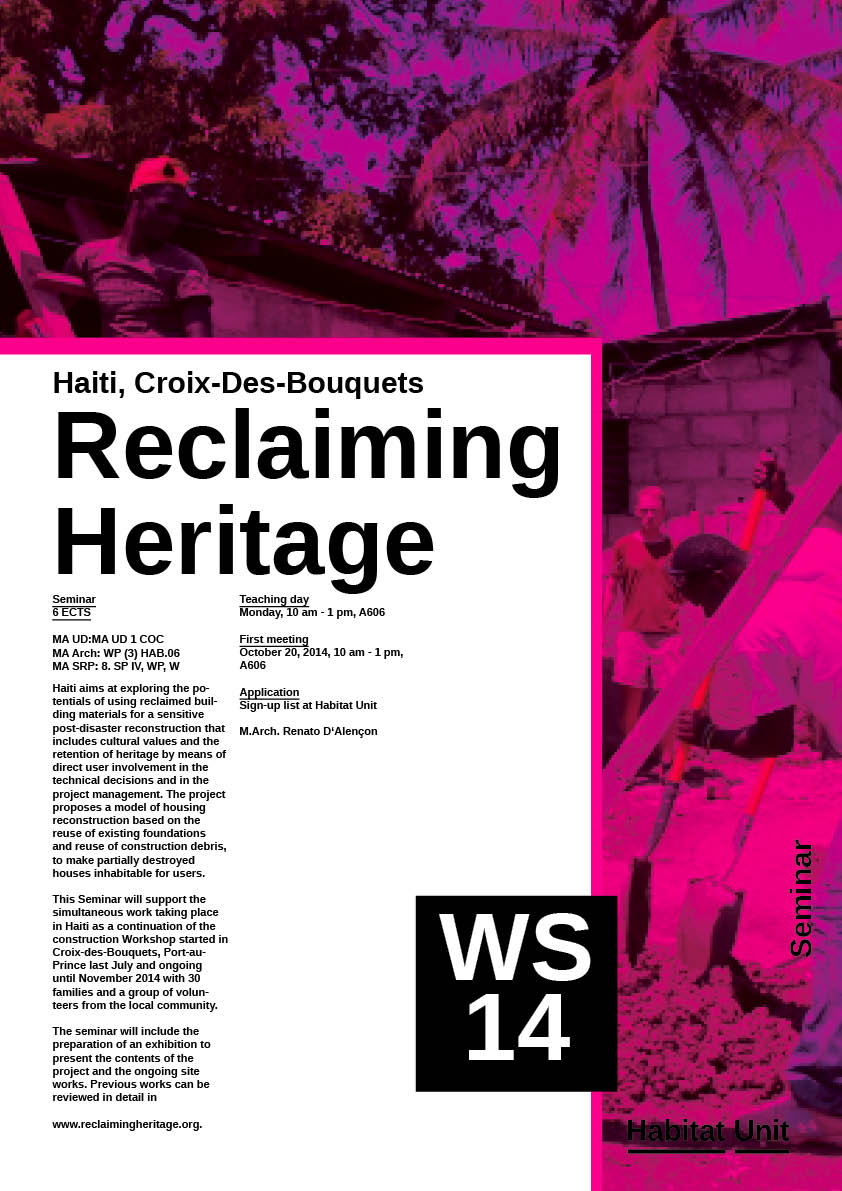 WS 1415 - Reclaiming Heritage - Poster