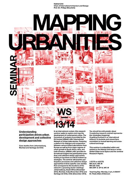 WS 2013/2014 - Mapping Urbanities - Poster