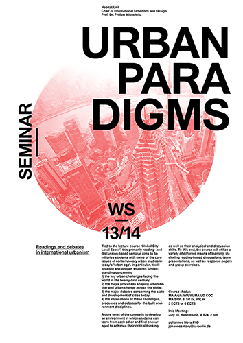 WS 2013/2014 - Urban Paradigm - Poster